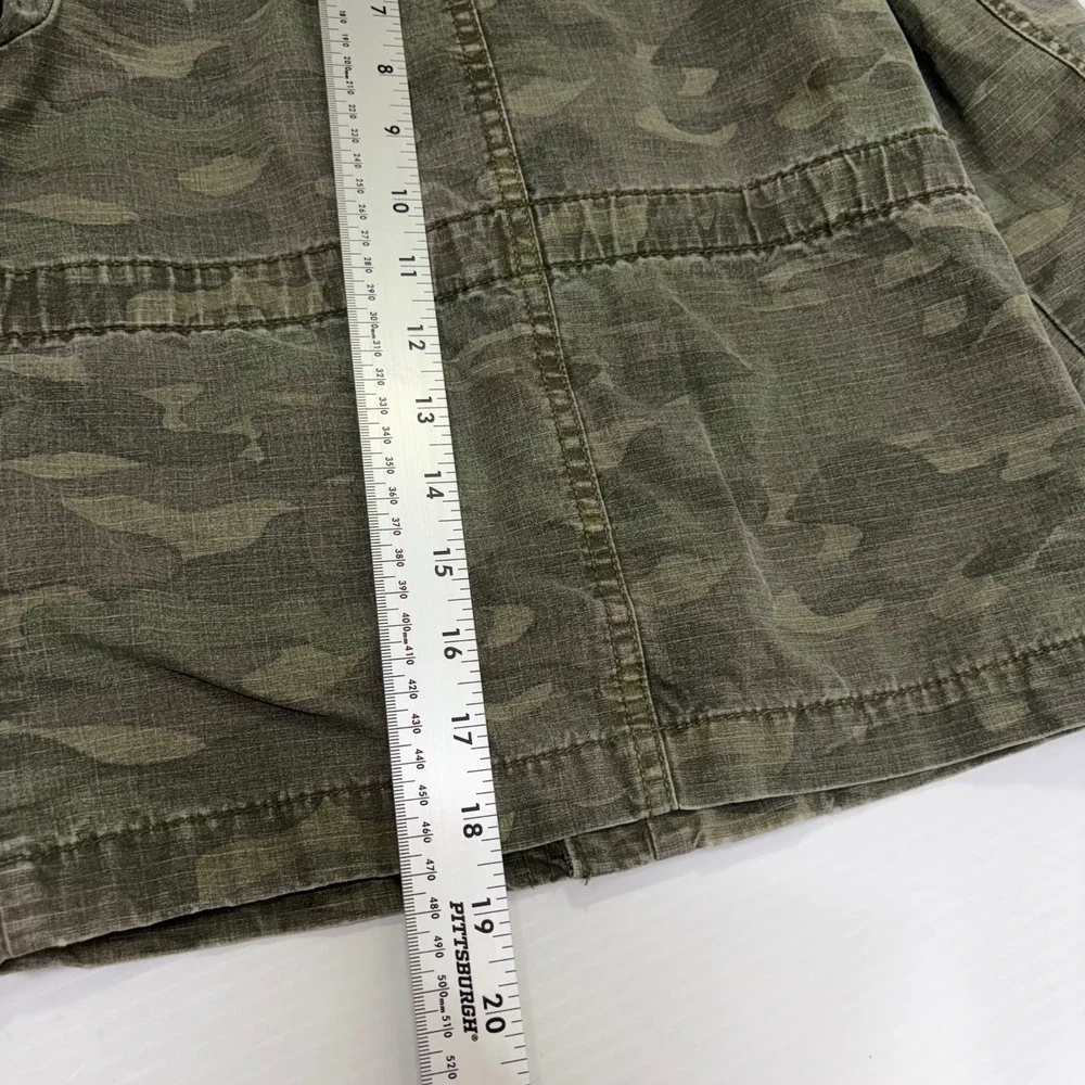 OshKosh Bgosh Kids Camo Field Jacket Green Military Utility Coat Size 6 READ